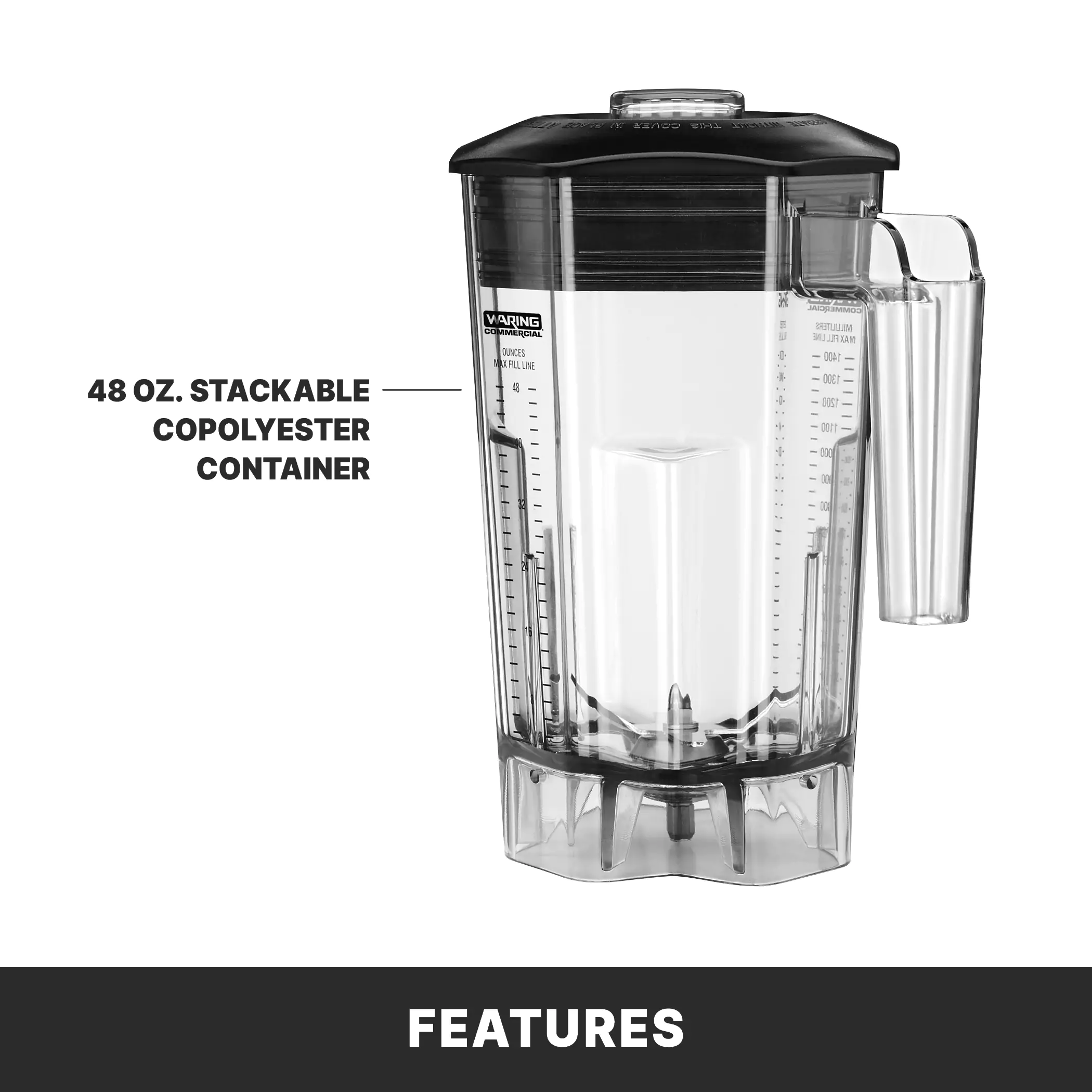 Torq 2.0 Blender with Electronic Touchpad and Variable Speed Control Dial with 48 oz. Copolyester Jar